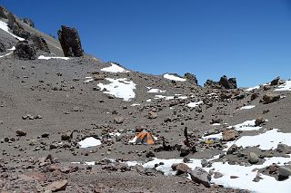 27 We Arrived At Aconcagua Camp 2 5482m After Climbing Three Hours From Camp 1 5035m